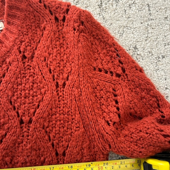 Anthropologie Lili’s closet Lace bottom sweater S good used condition - Picture 9 of 14